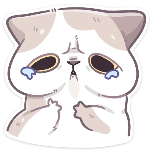 Стикер из набора Йогурт (@TgSticker) для Телеграм: Статические 😥