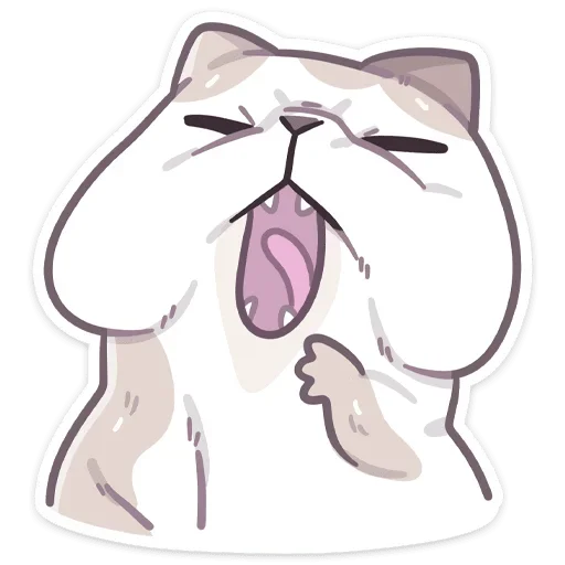 Стикер из набора Йогурт (@TgSticker) для Телеграм: Статические 🥱