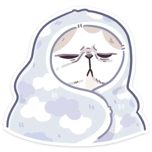 Стикер из набора Йогурт (@TgSticker) для Телеграм: Статические 😴