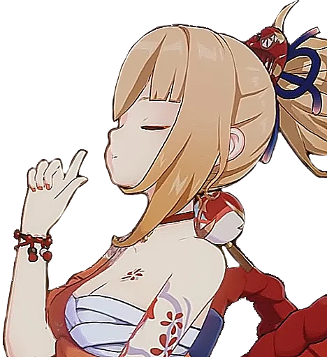 Стикер из набора yoimiya is my wife для Телеграм: Статические 🎇
