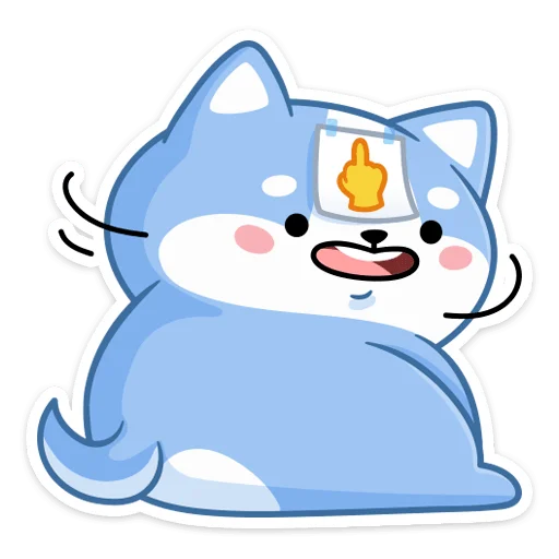 Стикер из набора Йоши и Рики | @Premium_Stikers для Телеграм: Анимированные, Статические 🖕