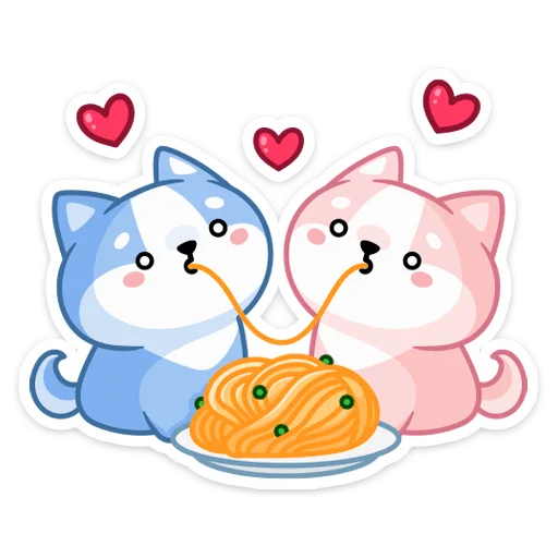 Стикер из набора Йоши и Рики | @Premium_Stikers для Телеграм: Анимированные, Статические 🍜