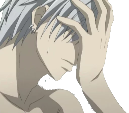 Стикер из набора Vampire Knight(Zero) для Телеграм: Статические 😒