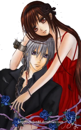 Стикер из набора Vampire Knight(Zero) для Телеграм: Статические 💞
