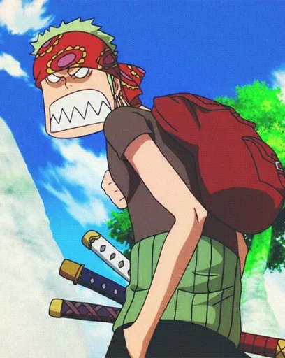 Стикер из набора zoro для Телеграм: Статические 😬