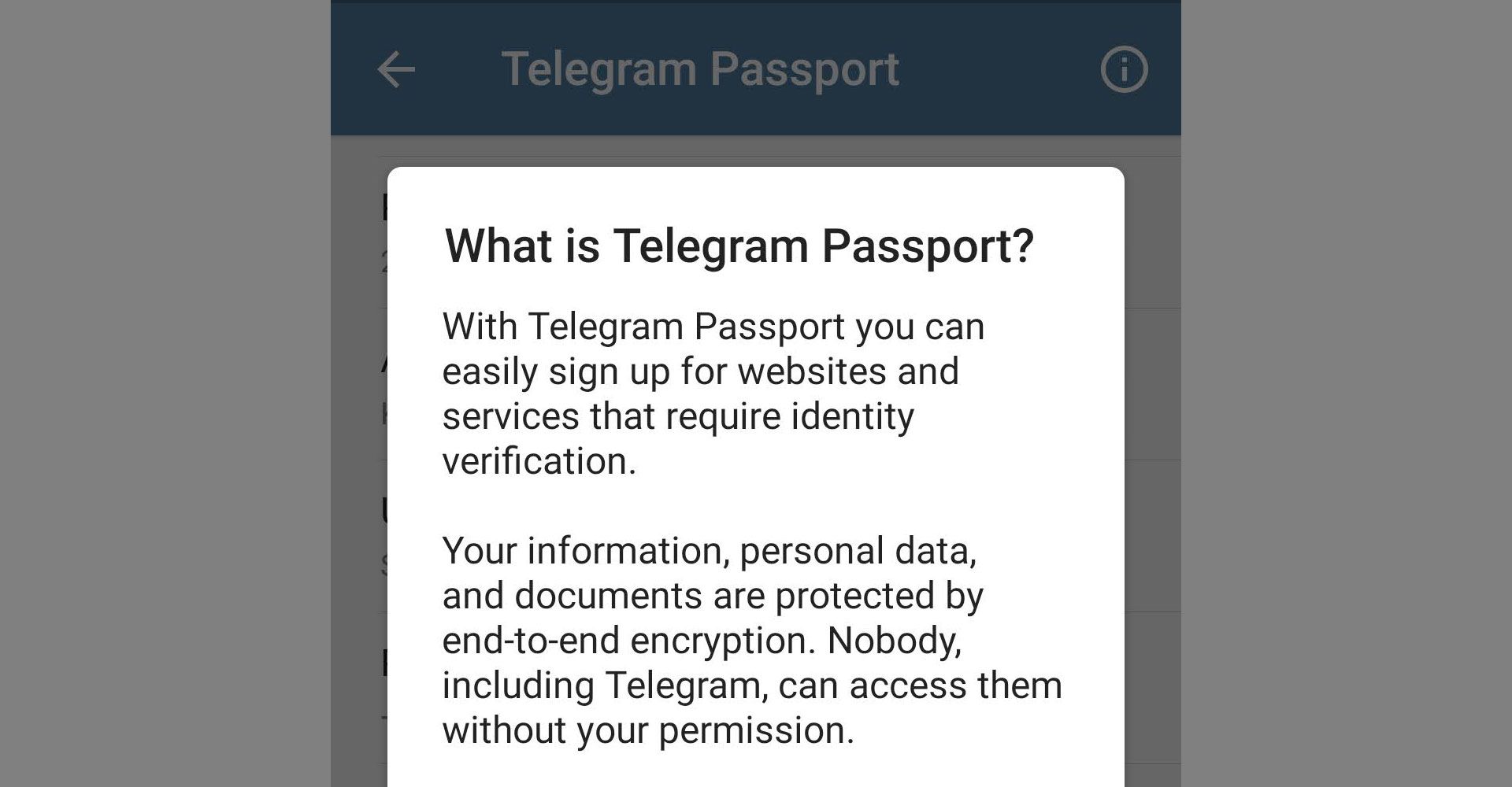 Что такое Telegram Passport